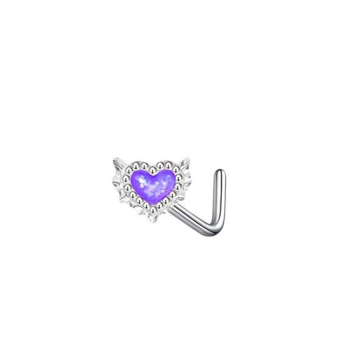 3pcs Anneau De Nombril En Acier Inoxydable Avec C?ur D'amour, Sans Piercing, Pince-Nez, Boucles D'oreilles Sexy En Chaîne Pour Tétons, Ongles De Nez, Ongles Pour Lèvres-Clous D'oreilles En Os