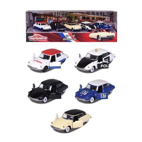 Voitures Majorette Vintage Citroën Ds 19 Giftpack 5 Pièces