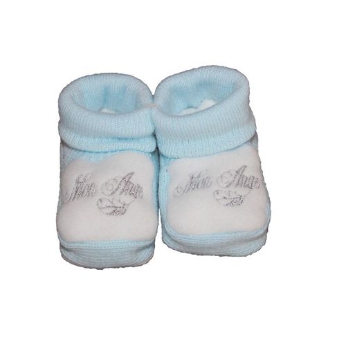Chaussons Bébé "Mon Ange" Bleu Les Chatounets