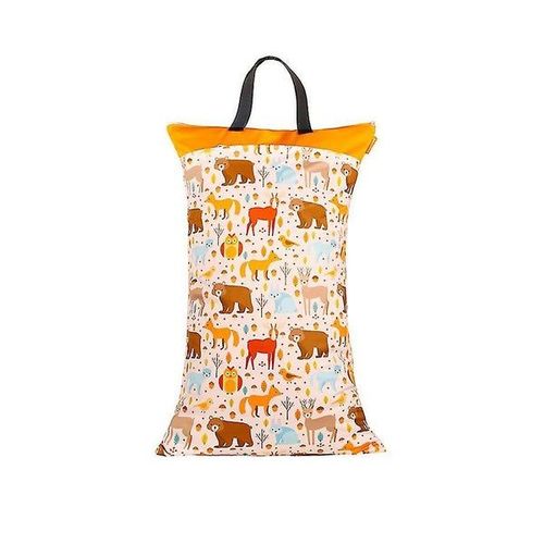 Sac À Couches Réutilisable À Suspendre Avec Doubles Poches Zippées, Imperméable, Grande Capacité, Facile À Nettoyer