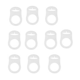 10 Attaches-Tétines En Silicone Durables Pour Mam, Gerber Nuk, Razbaby Et La Plupart Des Sucettes À Bouton