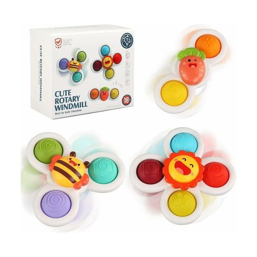 Ensemble De Toupies Adorables Pour Enfants ¿ Sûr, Sensoriel, Facile À Utiliser, Idéal Comme Cadeau Pour Les Anniversaires Et Les Fêtes