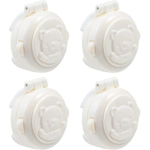 Lot De 4 Verrous De Sécurité Pour Machine À Laver - Abs Durable, Installation Facile, Design Dessin Animé, Sécurité Bébé