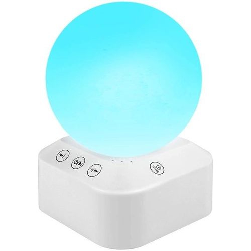 Machine À Bruit Blanc Portable Avec 6 Sons Apaisants, 4 Berceuses, Minuterie, Télécommande Et Veilleuse Pour Aider À Dormir