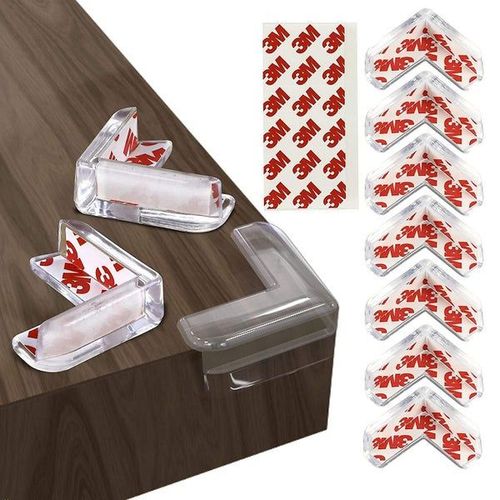 Protections D'angle De Qualité Supérieure Pour Meubles : Sûres, Durables, Faciles À Installer, Absorbant Les Chocs Et Garantissant La Sécurité Des Enfants