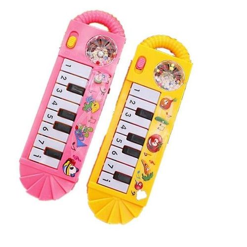 Mini clavier musical pour bébés - Léger, durable, éducatif, poignée antidérapante, couleur aléatoire, 18 cm x 6 cm