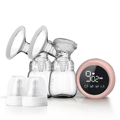 Tire-Lait Électrique En Silicone Avec Double Aspiration, Capacité De 180 Ml, Rechargeable, Ultra Silencieux, Biberons Inclus