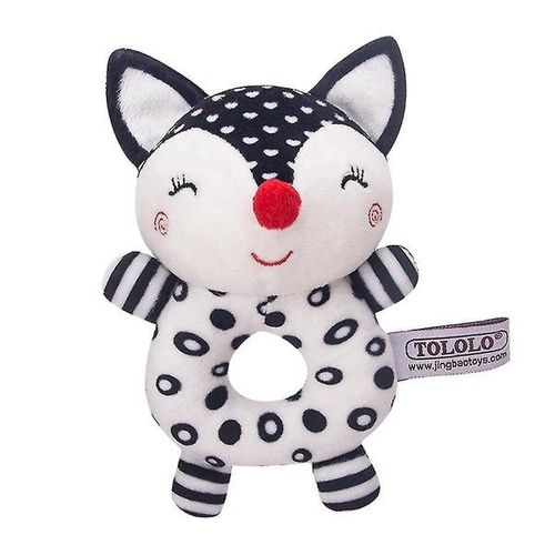 Hochet En Peluche Pour Bébé - Motif Animal De Dessin Animé Doux Et Coloré Pour Le Développement Visuel Et Auditif