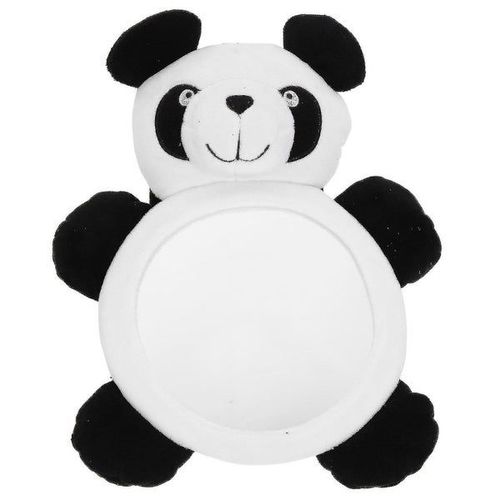 Rétroviseur Pour Siège Arrière De Bébé ¿ Motif Panda En Peluche, Miroir De Sécurité Pour Nourrissons, Installation Facile, Grand Angle De Vue, Accessoire De Voiture