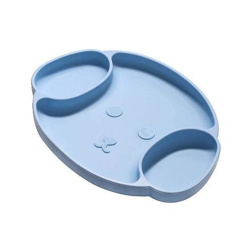 Assiette En Silicone Antidérapante Pour Tout-Petits - Base À Ventouse Puissante, 100 % Silicone De Qualité Alimentaire, Facile À Nettoyer, Passe Au Micro-Ondes