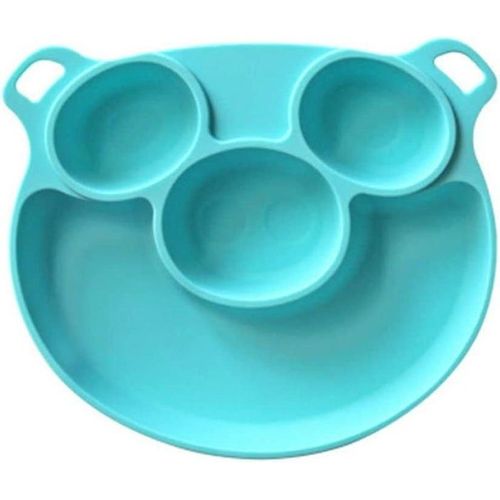 Plateau Bébé En Silicone Avec Ventouse Pour Chaises Hautes - Set De Table Antidérapant Pour Tout-Petits Et Jeunes Enfants