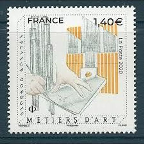Les Métiers D'art : Facteur D'orgues Année 2020 N° 5382 Yvert Et Tellier Luxe