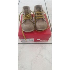 Chaussures Bottines Cuir Bébé Kickers Beige Taille 23
