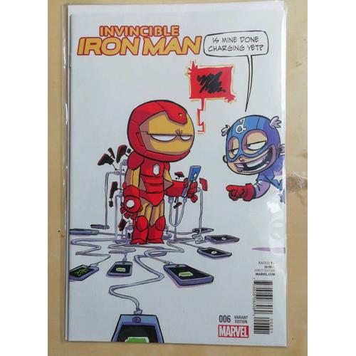 Invincible Iron Man 6 De 2016 Couverture Variante De Skottie Young Comic Marvel Us