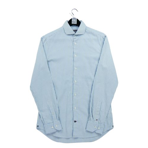 Reconditionné - Chemise Classiques Homme À Rayures - Taille M - Homme - Bleu
