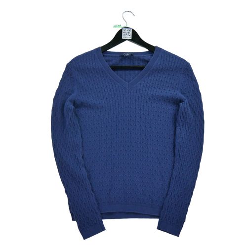 Reconditionné - Pull Femme En Maille Torsadée - Taille M - Femme - Marine