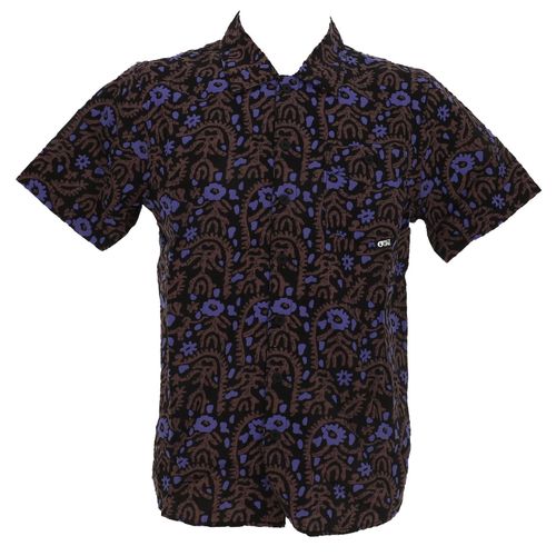 Chemise Manches Courtes Picture Mataikona Ss Ancolie Print Marron Xl