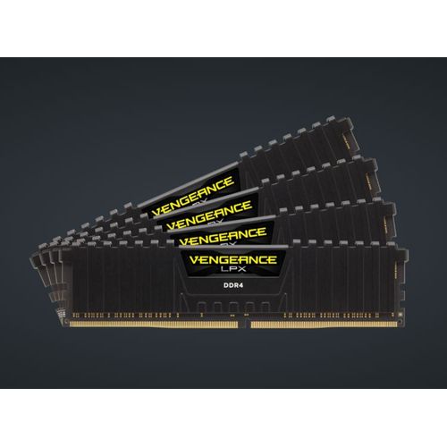 Kits de mémoire VENGEANCE® LPX 16 Go (4 x 4 Go) DDR4 DRAM 2666MHz C16 ¿ Noir