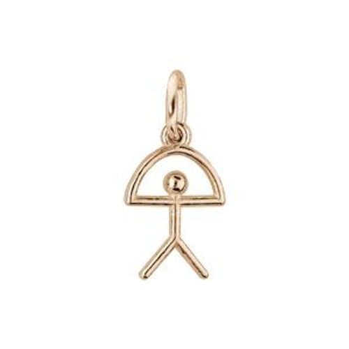 Pendentif Argent Massif Dorure Jaune "Indalo" Petit Modèle