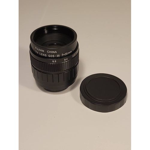 Fujian 35mm F/1.7 CCTV TV LENS GDS-35 - Monture C-Mount 25mm - 35 mm 1:1,7