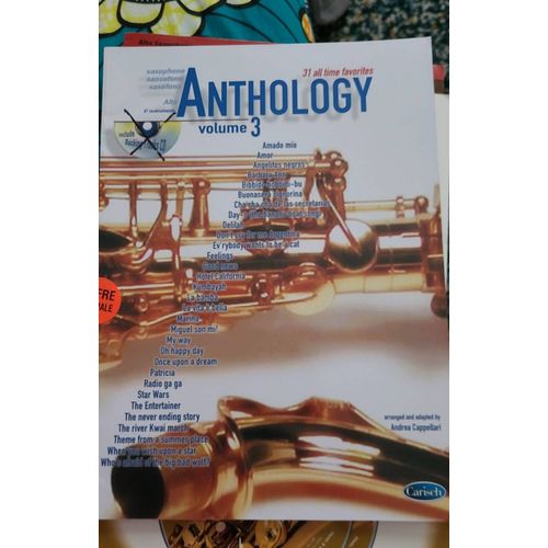 Saxophone Alto. Anthology Vol 3. Pas De Cd