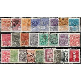 Brésil, Déstockage, Joli Lot 25 Beaux Timbres Oblitérés, Anciens, Tous Différents. Annonce Contractuelle, Les Timbres Que Vous Recevrez Sont Ceux De La Photo !