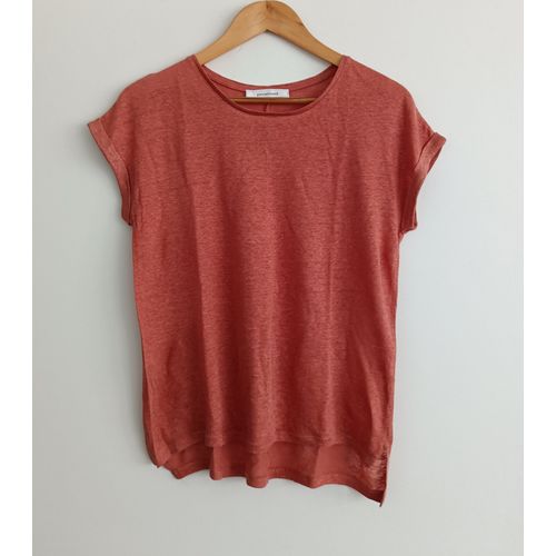 T Shirt Saumon. Manches Courtes. Promod. Taille 38