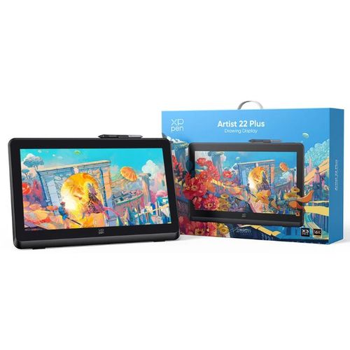 XPPen Artist 22 Plus Tablette Graphique avec Ecran en 21.5 Pouces avec Stylet à Puce X3 Pro 16K Niveaux de Pression