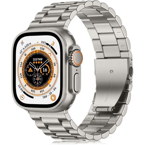 Bracelet En Métal Compatible Avec Bracelet Apple Watch Ultra 49mm, Bracelet De Remplacement En Acier Inoxydable Assorti En Couleur Compatible Avec Bracelet Iwatch Ultra Pour Hommes[Hua242839]
