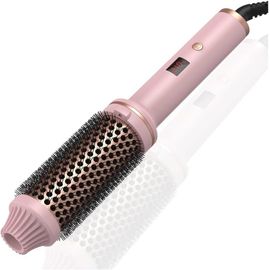 Brosse Chauffante Électrique 3 En 1 Avec Fonction Boucleur/Lisseur Ionique Et Anti-Brûlure. Les Soies En Nylon Et La Prise Eu.