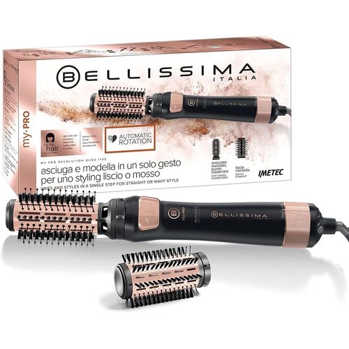 Brosse Soufflante Ionique Bhs4 1100-Séchage Efficace 1000W,2 Brosses De 40 Et 50mm-Ondulations Et Lissage Doux-2 Réglages Débit D'Air Pour Personnalisation Et Fixation Coiffure