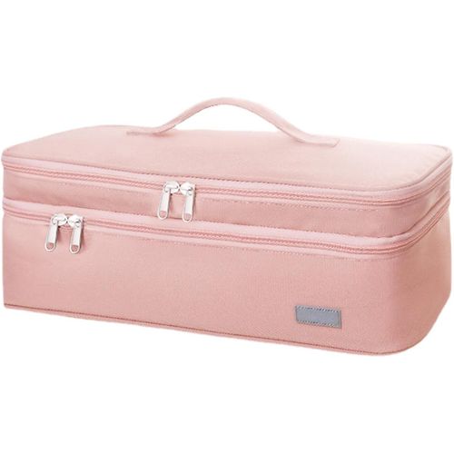 Sacs À Brosse À Cheveux Pour Voyage-Sac De Voyage Pour Outils De Coiffure | Étui De Voyage Double Couche Résistant À La Chaleur Pour Toutes Les Marques De Brosses À Air Chaud,Brosse À Cheveux,Fer