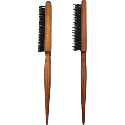 Brosse Poils Sanglier -2Pcs,Easing Brosse À Cheveux,Femmes Hommes Brosse De Salon En Nylon