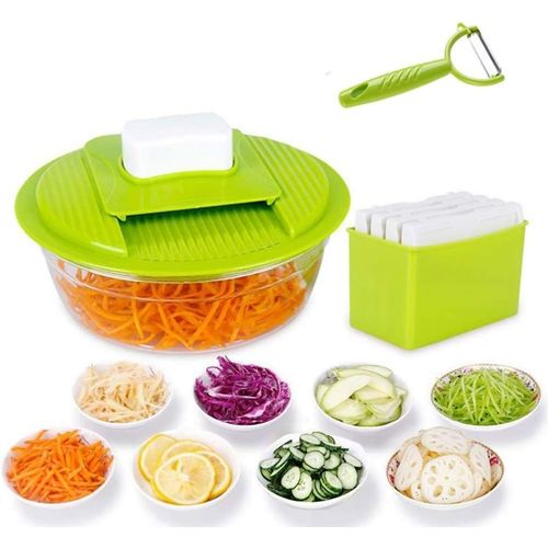 Coupe-Légumes,Coupe-Légumes À Mandoline Manuelle Coupe-Légumes En Acier Inoxydable Déchiqueteuse À Légumes Gadgets De Cuisine