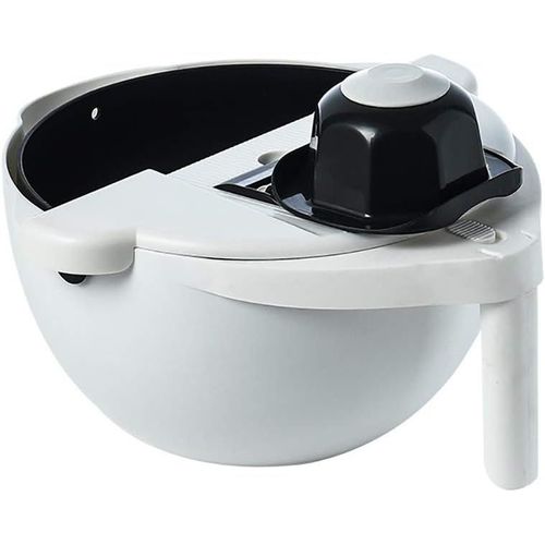 Chiatai Mandoline De Cuisine Pour Légumes Et Fruits-Avec Panier De Drainage,Protection Et Éplucheur-Blanc