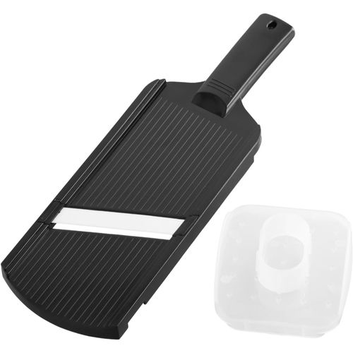 Mandolines De Cuisine Professionnelle,Coupe-Légumes Manuelle,Chef Trancheuse À Légumes,Rabot À Concombres E Fruits Avec En Acier Inoxydable Lames Pour Carotte Pomme De Terre Oignons Tomate(Noir)