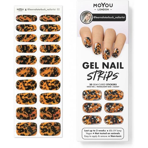 London Autocollants Auto-Adhésifs Pour Ongles En Gel Semi-Durci,Lampe Uv/Led Requise,20 Enveloppes De Vernis À Ongles En Gel,Autocollants Pour Nail Art-Learnahstarbuck_Nailartist 02 
