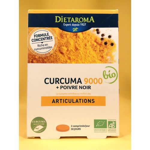 Curcuma + Poivre Noir 60 Comprimés 