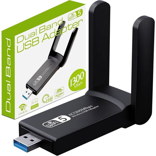 Wifi Puissante Cle Ac867Mbps Adaptateur Usb 3.0 Double Bande Dongle Wifi Carte Pour Portable 2.4G 5Ghz Compatible Avec Windows 11 10 8 7 Xp Os X