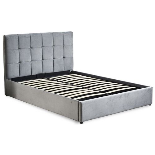 Lit Adulte Sommier Relevable "Birma" 160x200cm Argent