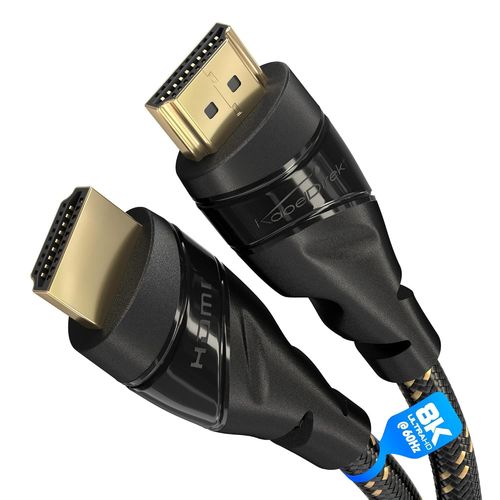 ¿ Câble Hdmi 8K/4K¿1M¿8K@60Hz(Cuivre Supplémentaire Pour Ultra Hd Rapide,Gaine En Nylon,4K@120Hz/8K@60Hz¿Hdmi 2.0,Haute Vitesse Avec Ethernet,Blu-Ray/Ps5/Xbox/Switch,Noir)