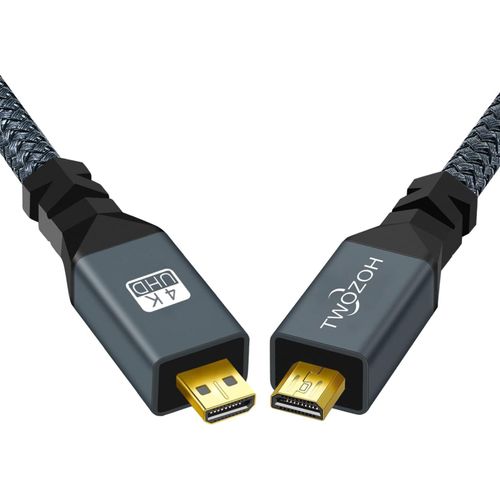 Câble Micro Hdmi Vers Micro Hdmi,Câble Micro Hdmi Mâle Vers Micro Hdmi Mâle,Câble Micro Hdmi De Type D Mâle Vers Mâle,Prend En Charge 3D/4K 1080P 0,3M