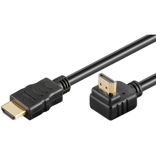 Câble Hdmi Ethernet Coudé,Câble Hdmi Contacts Dorés,Câble Hdmi Angle 90°,Câble Hdmi Coudé 90 Degrés,Compatible Pc,Ps4,Ps5,Xbox,Smart Tv|Noir|50 Cm