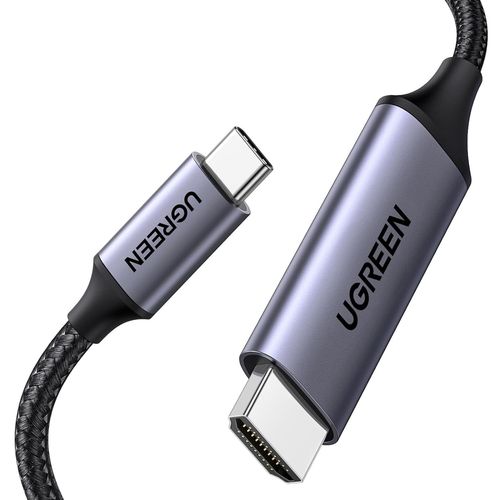 Câble Usb C Vers Hdmi 4K 60Hz 18Gbps Compatible Avec Macbook M3 M2 M1 Ipad Pro Air Iphone 16 Plus Pro Max 15 Galaxy S24 S23 S22 Adaptateur Thunderbolt 4 3 Type C Hdmi2.0(2M)