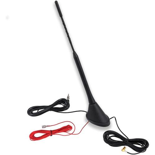 Dab Dab + Voiture Radio Antenne Fm/Am Radio Antenne Voiture Toit Antenne Amplificateur Adaptateur Smb Vers Din Avec Rg174 5 M 16.4 Pi Câble