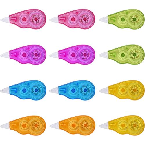 24pcs Correction Mini Pocket Mouse Rubans Correcteurs, 4 M X 5 Mm Rouleaux De Correction, Ruban Correcteur, Correcteur Souris, Roller Correcteur Pour L'ecole Et Au Bureau