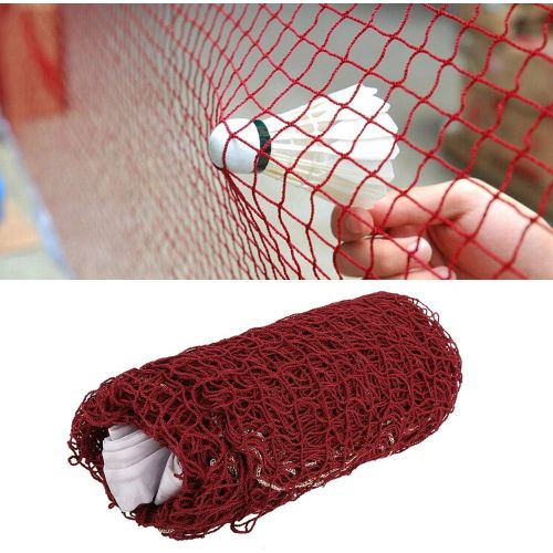 Portable Durable Badminton Mesh Net Pour La Formation De Drtissement De Sports De Plein Air(Rouge)