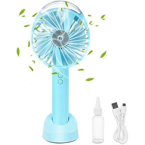 Ventilateur De Poche Rechargeable USB - 5 Vitesses - Portable Et Pratique - Neuf