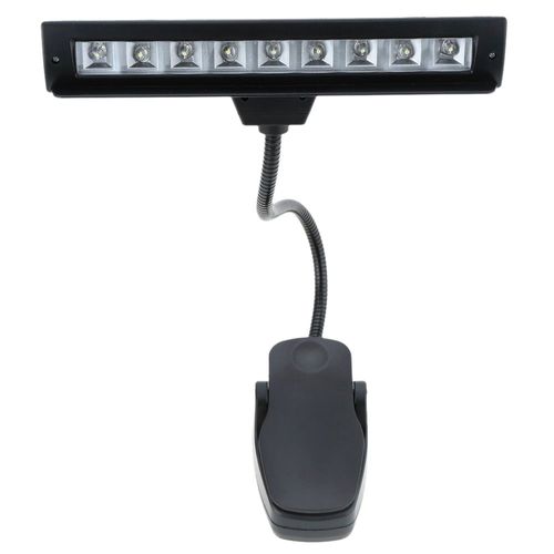 9 Liseuse Led Lampe De Lecture Lampe Clipable De Bureau Pour Pupitre Partition Piano Noir