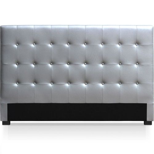 Tête De Lit Capitonnée "Amor" 180cm Argent